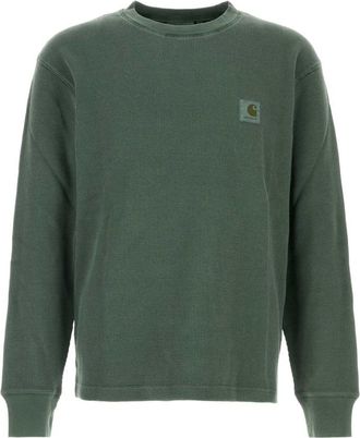 Carhartt Work in Progress Green Crew Neck T-Shirt