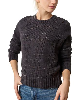 Lilla P Open Stitch Crewneck Sweater