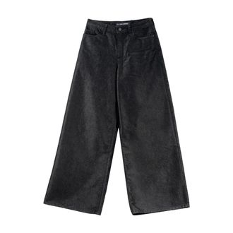 Karl Lagerfeld Wide Jeans, female, Black, Size: W30 Fashion Wide Legs Denim Pants