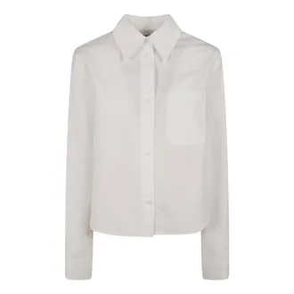 Max Mara Dames, Blouses & Shirts, Wit, Maat: 2XS Katoen
