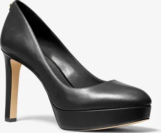 Michael Kors Chantal Leather Platform Pump