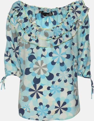 Love Moschino Multicolor Printed Silk Top