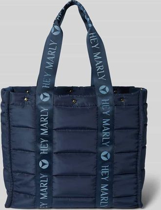 Hey Marly Shopper mit Steppnähten und Label-Details Modell Best Buddy in Dunkelblau, Größe 1