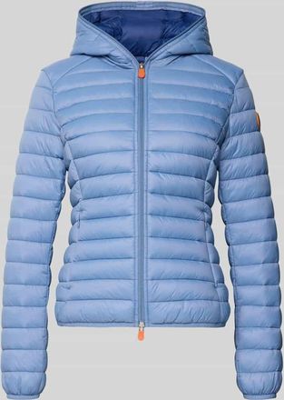 Save The Duck Slim Fit Steppjacke im Zweiwegerei&szlig;verschluss Modell Daisy in Bleu, Gr&ouml;&szlig;e XXL