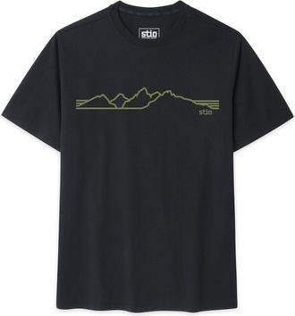 Stio | Unisex Teton Elevations Tee Shirt, Size Extra Small in Abyss