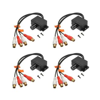 OEM Compatible Con 4 Amplificadores De Bajo Universales, Con Control De Volumen Y Ganancia Rca, Apto Para Uso Dom&eacute;stico Y En El Coche, Color Negro