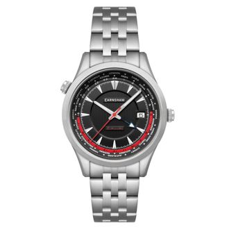 Earnshaw World Timer Gmt Automatic Black Dial Mens Watch ES-8292-11