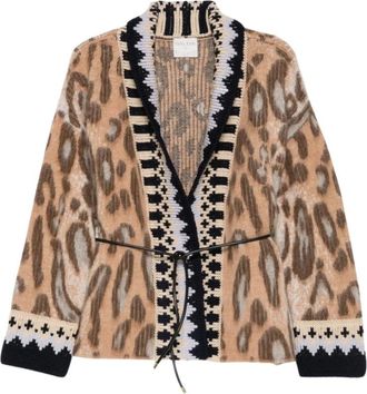 Forte_Forte El c&aacute;rdigan Brit Leopard - Knitwear - Mujer - Beige - S