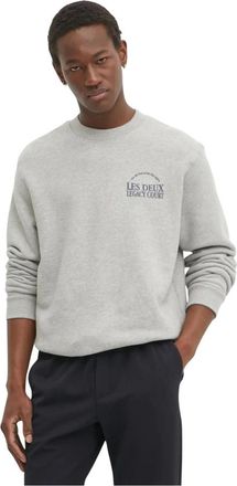 Les Deux Heren, Sweatshirts & Hoodies, Grijs, Maat: S Katoen