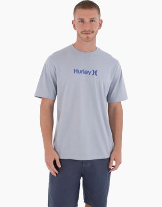 Hurley Mens Hurley Mens Printing Press O & O Short Sleeve T-Shirt - Grey - Size: 36