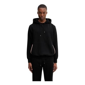 Paul Smith Tape Detail Hoodie - Heren - Sweatshirts & Hoodies - Zwart - Maat: M Katoen