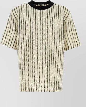 Jil Sander embroidered cotton t-shirt