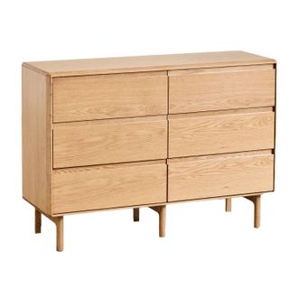 Sklum C&oacute;moda De 6 Cajones En Madera Treveris Sklum