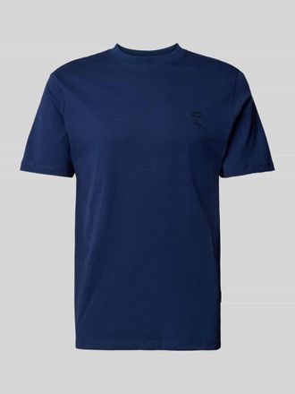Blend T-Shirt mit geripptem Rundhalsausschnitt Modell JENS in Marine, Gr&ouml;&szlig;e XXL