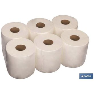 cofan Papel Secamanos Reciclado Azul 90mts (6rollos), Papel Secamanos Reciclado Azul Que Garantiza Una Resistencia Y Capacidad De Absorci&oacute;n Fiable. Seca, Ab