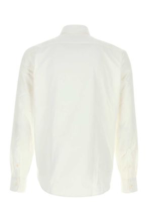 Prada Mens White Oxford Shirt Bianco Exterior: Cotton Camicie