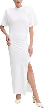 Pinko Elegante Jerson Jurk - Dames - Maxi kleedjes - Wit - L - Kleedjes