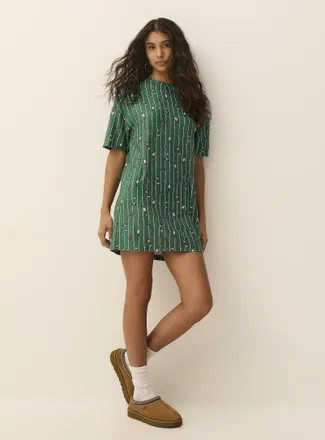 Twik Womens Adorable pattern ultra-soft sleep Tee Shirt