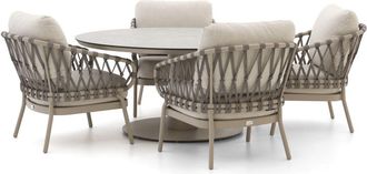 Tierra Outdoor Natal/Moreno &oslash; 150cm low dining tuinset 5-delig