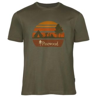 Pinewood Finnveden Recycled Outdoor T-Shirt T-Shirt f&uuml;r Herren | oliv
