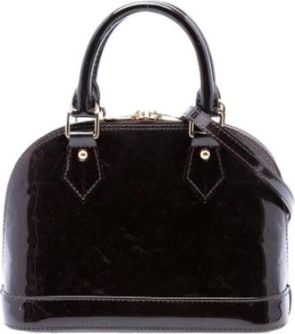 Louis Vuitton Pre-owned Alma BB - Dames - Vintage Handtas - Paars - ONE Size - Leer - Vintage