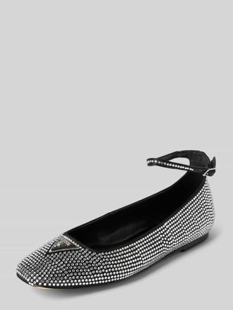 Guess Ballerinas mit Strasssteinbesatz Modell LEVVISE in Black, Gr&ouml;&szlig;e 37