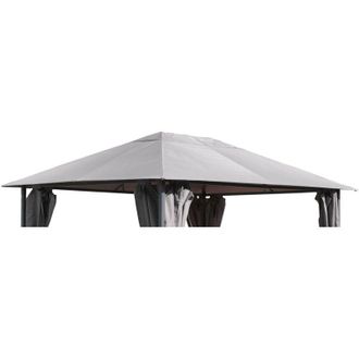 Quick-Star Quick-star - Ersatzdach 250g Garten Pavillon 3x4m Grau Antik Pavillondach Ersatzbezug