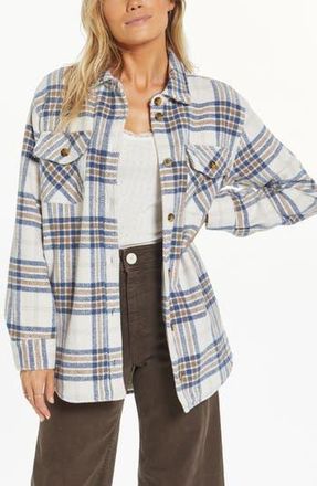 Thread & Supply Chandler Shirt Jacket in Blue Cedar Plaid at Nordstrom Rack, Size X-Small