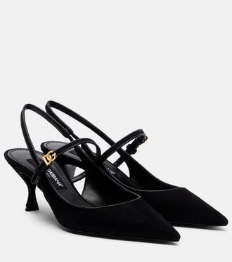 Dolce & Gabbana Suede slingback pumps