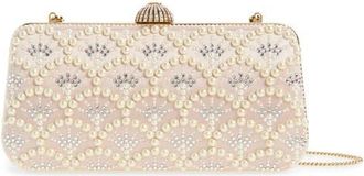 Valentino Garavani Carry Secrets Minaudi&egrave;re Clutch in Ivory Multi at Nordstrom