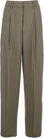 Michael Kors Wide Leg Pants - Dames - Broeken - Bruin - 2XS - Polyester - Broeken