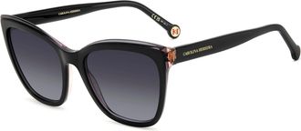 Carolina Herrera Grey Gradient Cat Eye Ladies Sunglasses HER 0188/S 0KDX/9O 55
