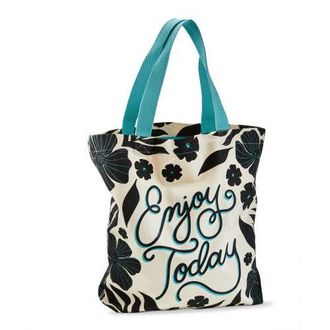 Tag Enjoy Today Tote Aqua Cotton Everyday at Nordstrom