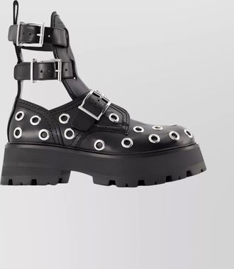 Alexander McQueen leather ankle boots