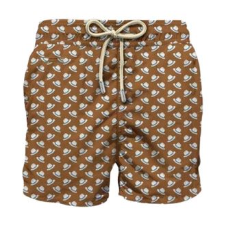 MC2 Saint Barth Beachwear, male, Brown, Size: M Lighting Micro Fantasy Ultralight Swimsuit