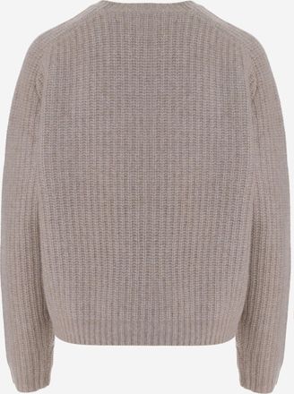arch4 Womens Cashmere Crew Neck Sweater Beige