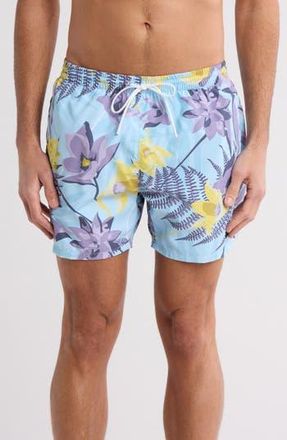BOSS Piranha Swim Trunks in Purple at Nordstrom Rack, Size Xx-Large