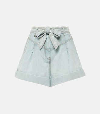 Zimmermann Shorts di jeans a vita alta