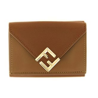 Fendi Cartera Bi-Fold con Cierre FF - Accessories - Mujer - Marr&oacute;n - ONE SIZE