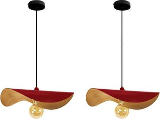 Tosel Suspensión,rojoa 65xd 40x p 40cm