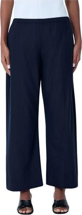 Khaite Clover Pants - Dames - Wijde Broeken - Blauw - M - Katoen - Broeken