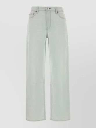 Calvin Klein straight leg denim jeans belt loops five pockets