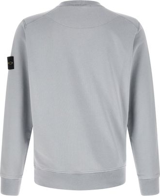 Stone Island Garment-Dyed Cotton Sweatshirt - Gray