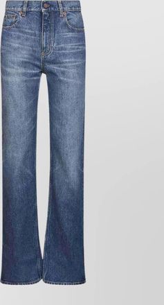 Chloé tailored denim trousers featuring side slits