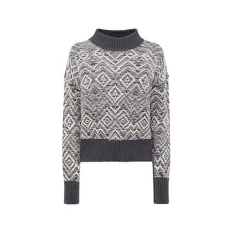 Alpha Studio Girocollo Reverse Chevron - Dames - Coltruien - Veelkleurig - M - Wol - Truien & Vesten