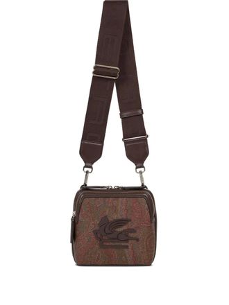 Etro Crossbodytas met paisley-print - Bruin