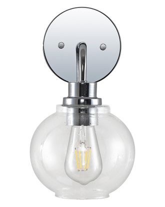 Jonathan Y Designs Jonathan Y Sandrine 6.5In 1-Light Iron/Seeded Glass Cottage Rustic Led Vanity Light