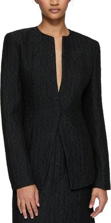 Lafayette 148 New York Cutaway Tailored Silk-Blend Jacket