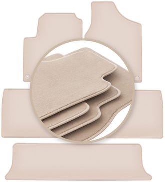 OEM Alfombrillas Premium Beige Para: Volkswagen Sharan I Monovolumen 1995-2010