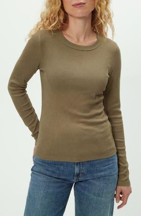 Michael Stars Zola Long Sleeve T-Shirt in Caper at Nordstrom, Size X-Small